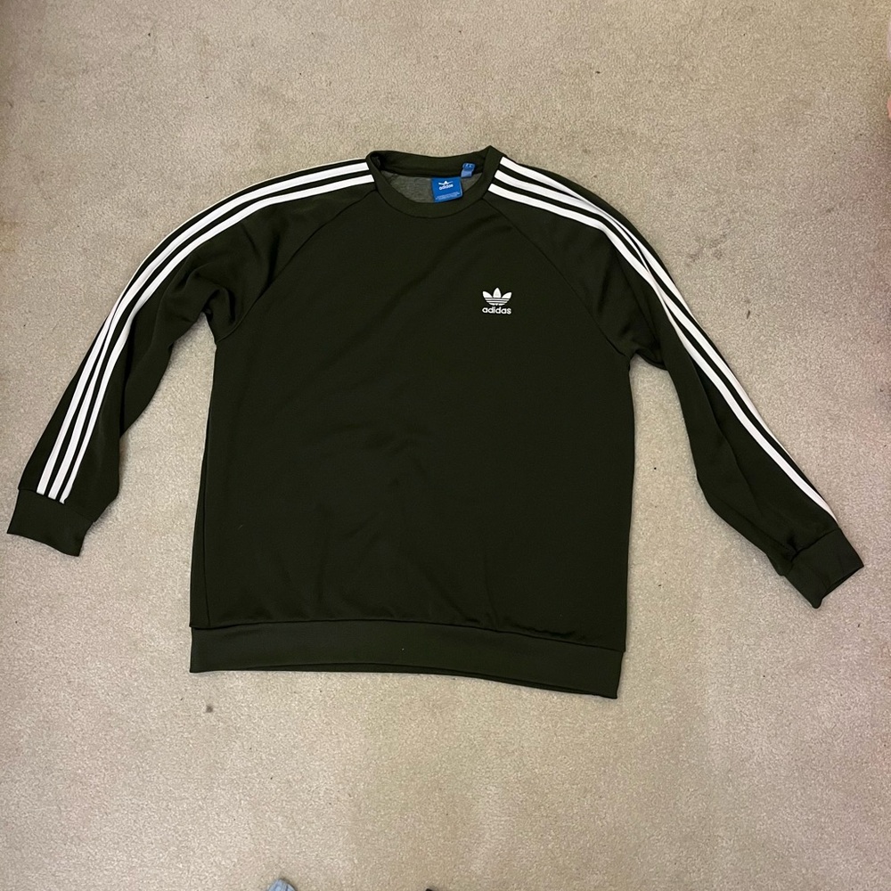 Adidas Men's Dark Green Crewneck